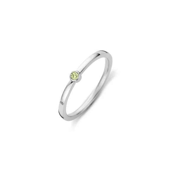 Store Melano Friends Mini Cz Ring Chrysolite Ringen