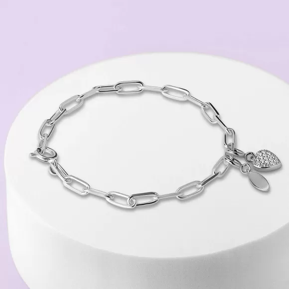 Store Melano Ornaments Frosty Charms Armband Set Zilver Armbanden
