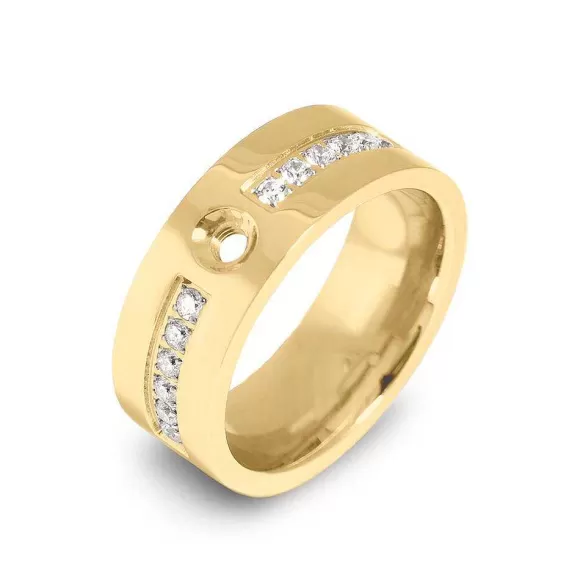 Best Sale Melano Twisted Flat Basic Cz Ring Ringen