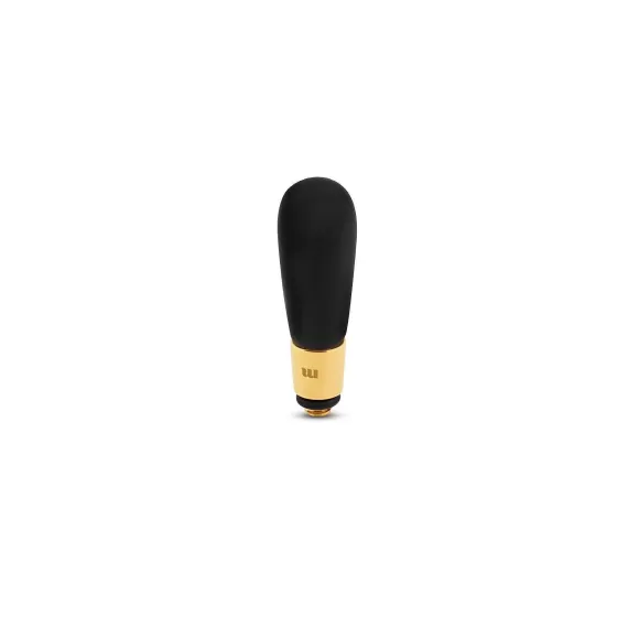 New Melano Twisted Glass Drop Steentje Black Steentjes