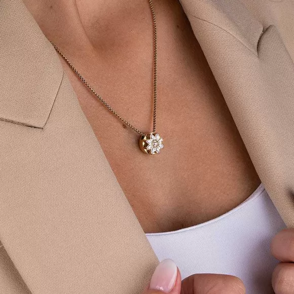 Store Melano Vivid Snowflake Cz Steentje Steentjes